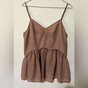 Kimchi Blue Sheer Pink Babydoll Top Size M